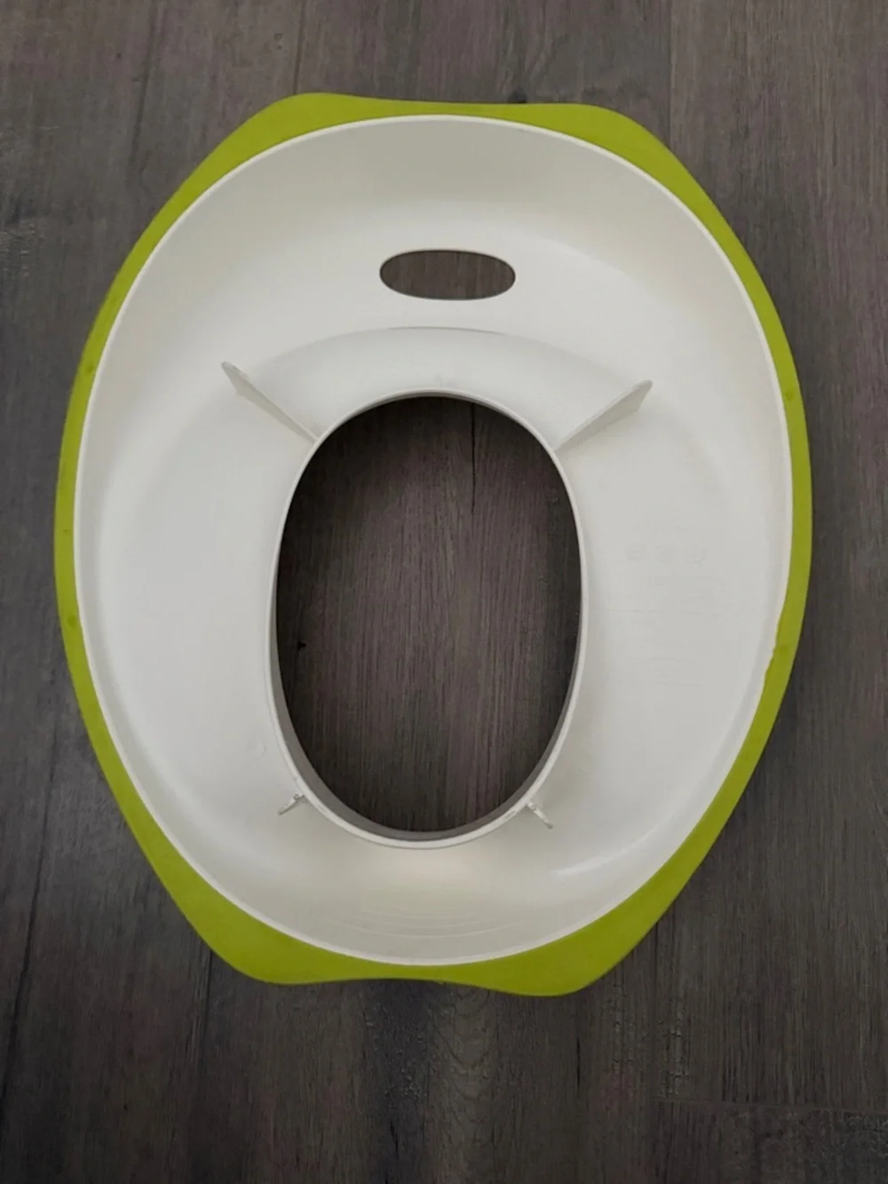 White and Lime Toddler Potty Seat - Comfortable Soft-Edge Toilet Trainer